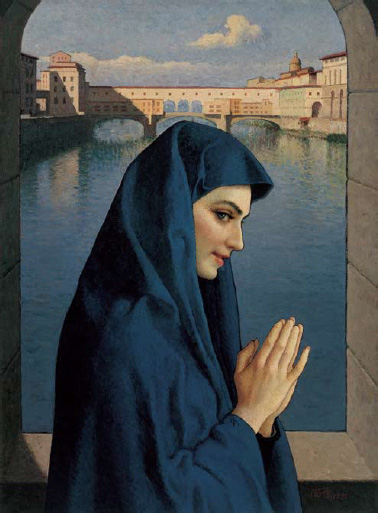 世界名画 修女图片
